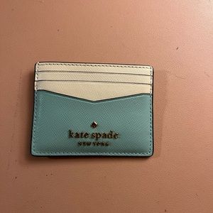 Katie Spade light blue wallet.